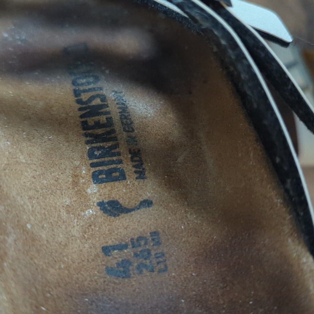 Birkenstock Florida Cream Tan Women's Sandal Slides Size 10. - Picture 8 of 8